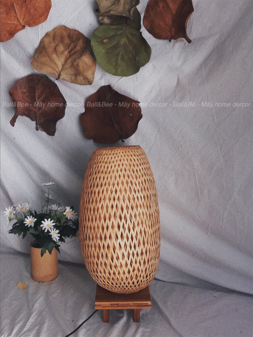 Bamboo lamp for living room and bedroom
