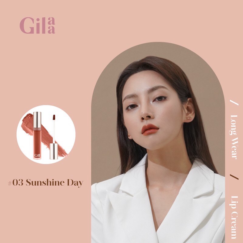 [Màu 1-13] (FULL SIZE) Glamrr Q / Gilaa long wear lip cream - Son kem lì