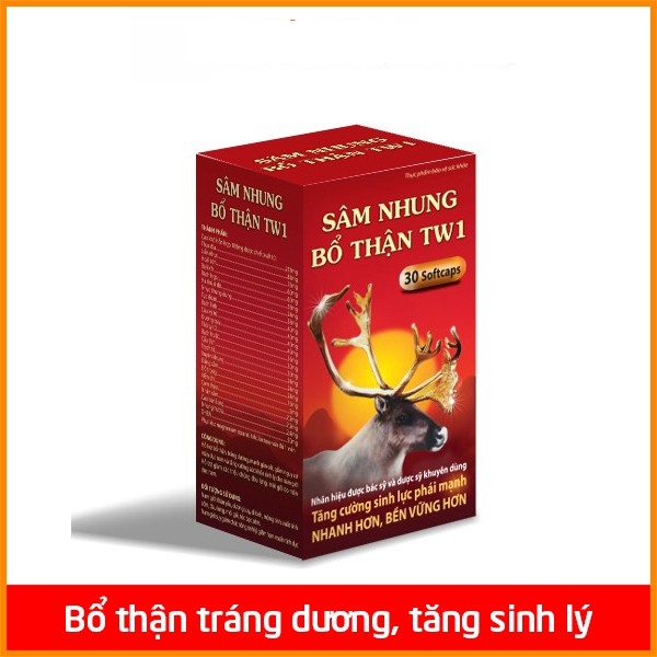 Sâm Nhung Bổ Thận TW1 Lọ 30 Viên