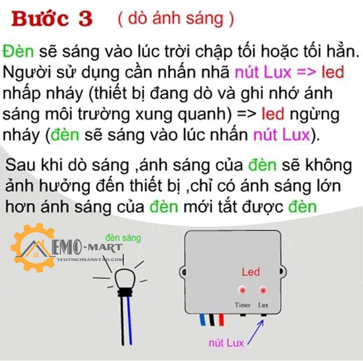 Công tắc cảm biến ánh sáng ST01