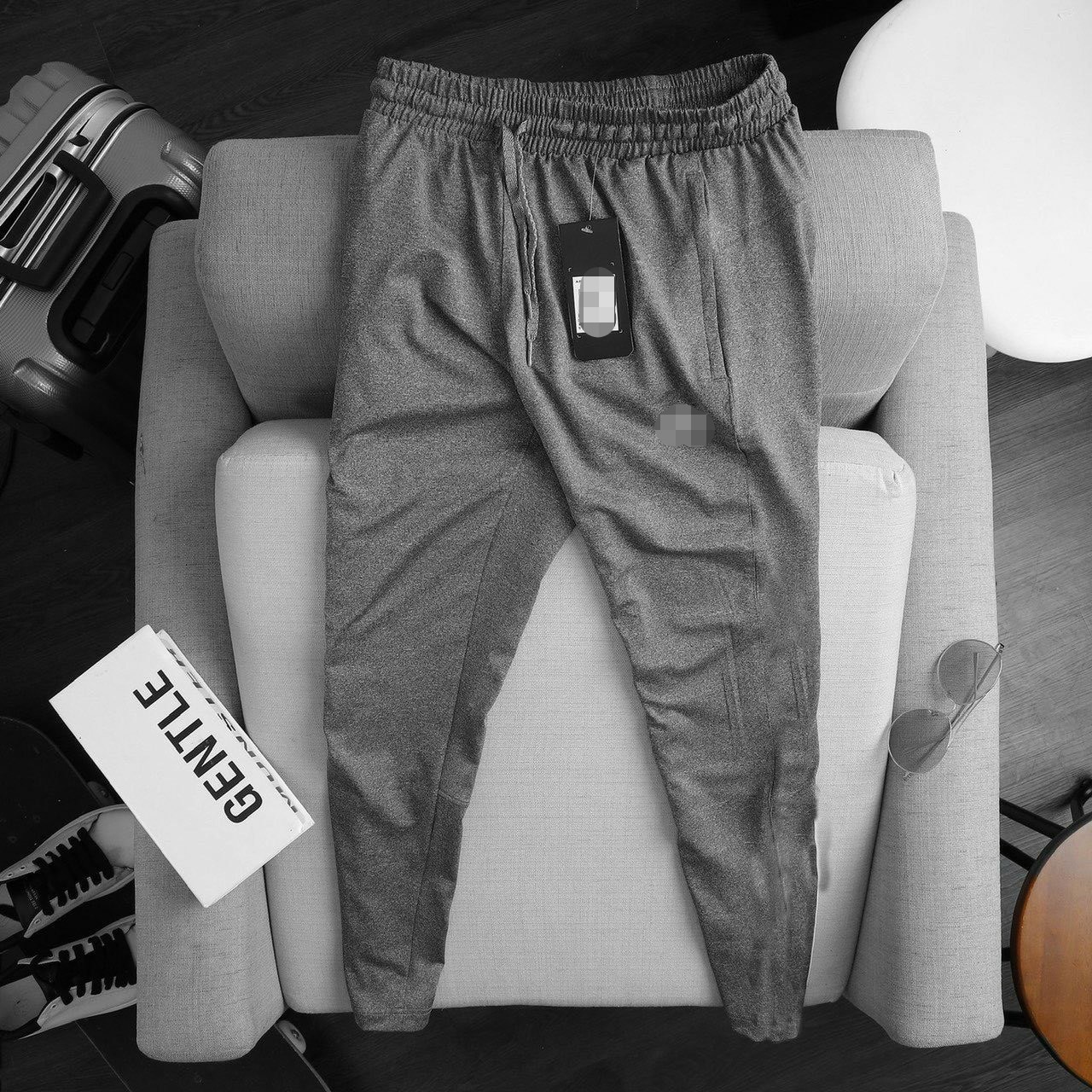 Quần thun jogger nam bigsize (70 - 130kg) - trơn k túm