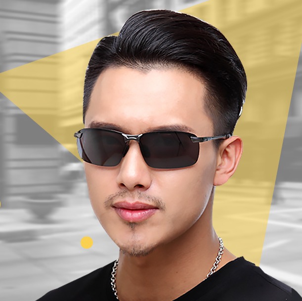 kính râm phân cực - Kính mát nam M05- 2020 kính râm  ngoài trời lái xe, Ánh sáng phân cực chống UVA chống UVB, cá tính, thanh lịch, tiên phong, cổ điển, đơn giản, thoải mái (màu đen)