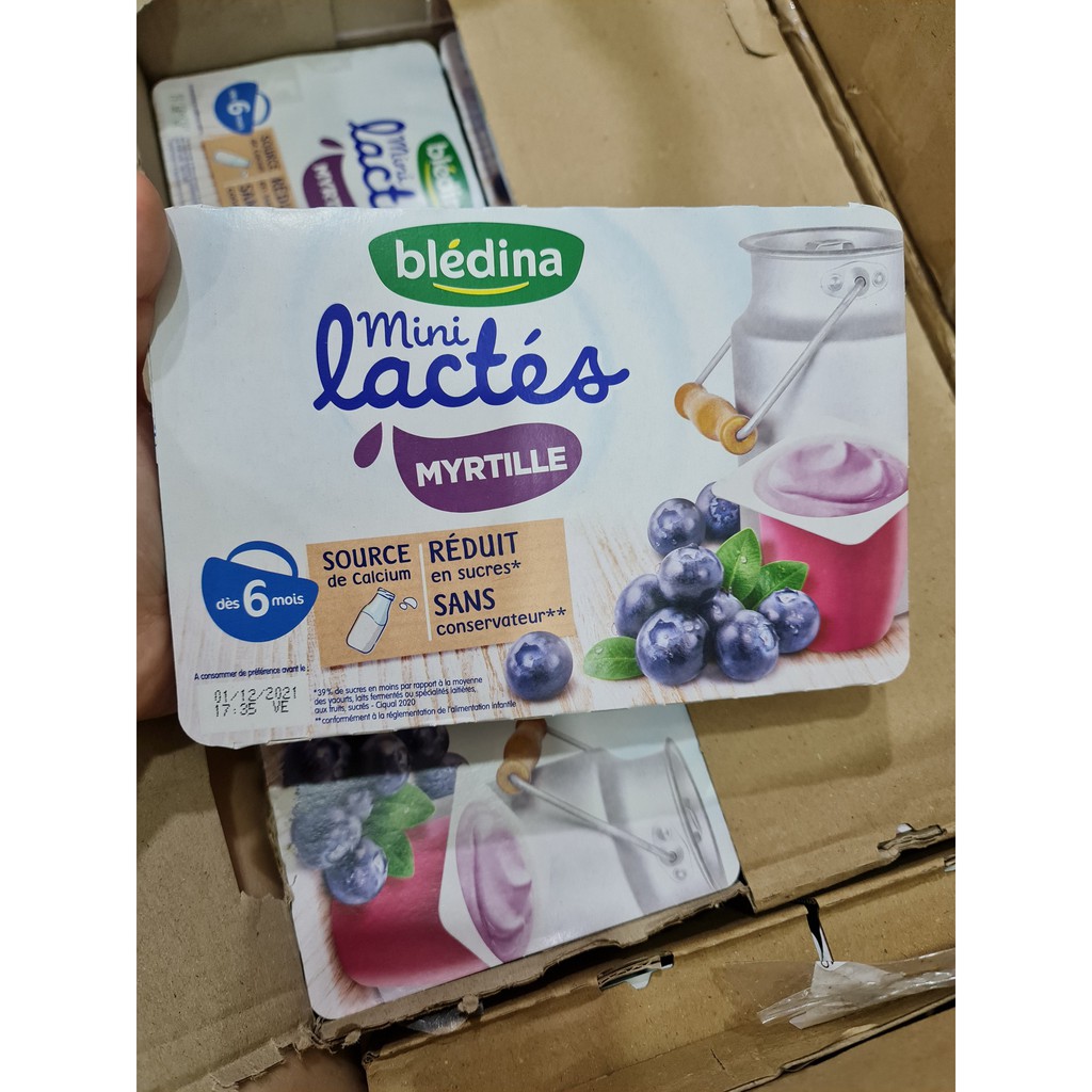 [DATE 6-7/2023] Sữa chua nguội Bledina mini lactes cho bé từ 6m+ [NHADAU]