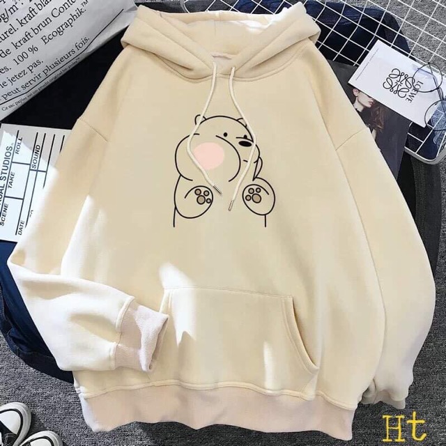 Áo hoodie gấu má phính HARI0221