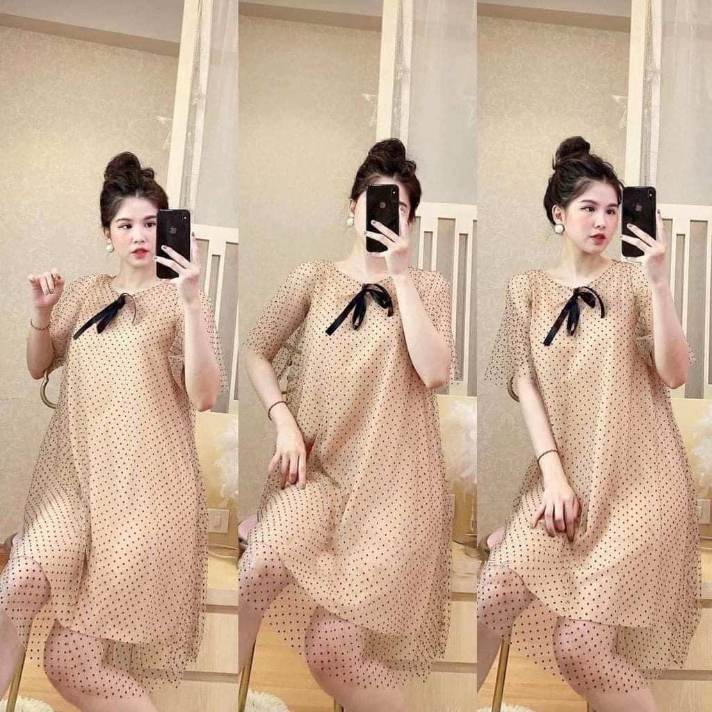 Đầm suông nữ , váy suông nữ tời trang form rộng vải đẹp-mẹ bầu mặc đi làm,đi chơi thoải mái