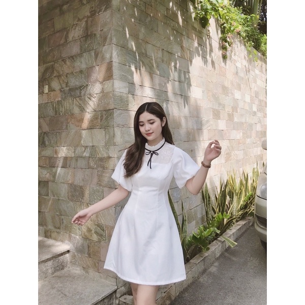 [3-5/8 Hoàn Tiền 25%]Đầm Tiny tay bồng