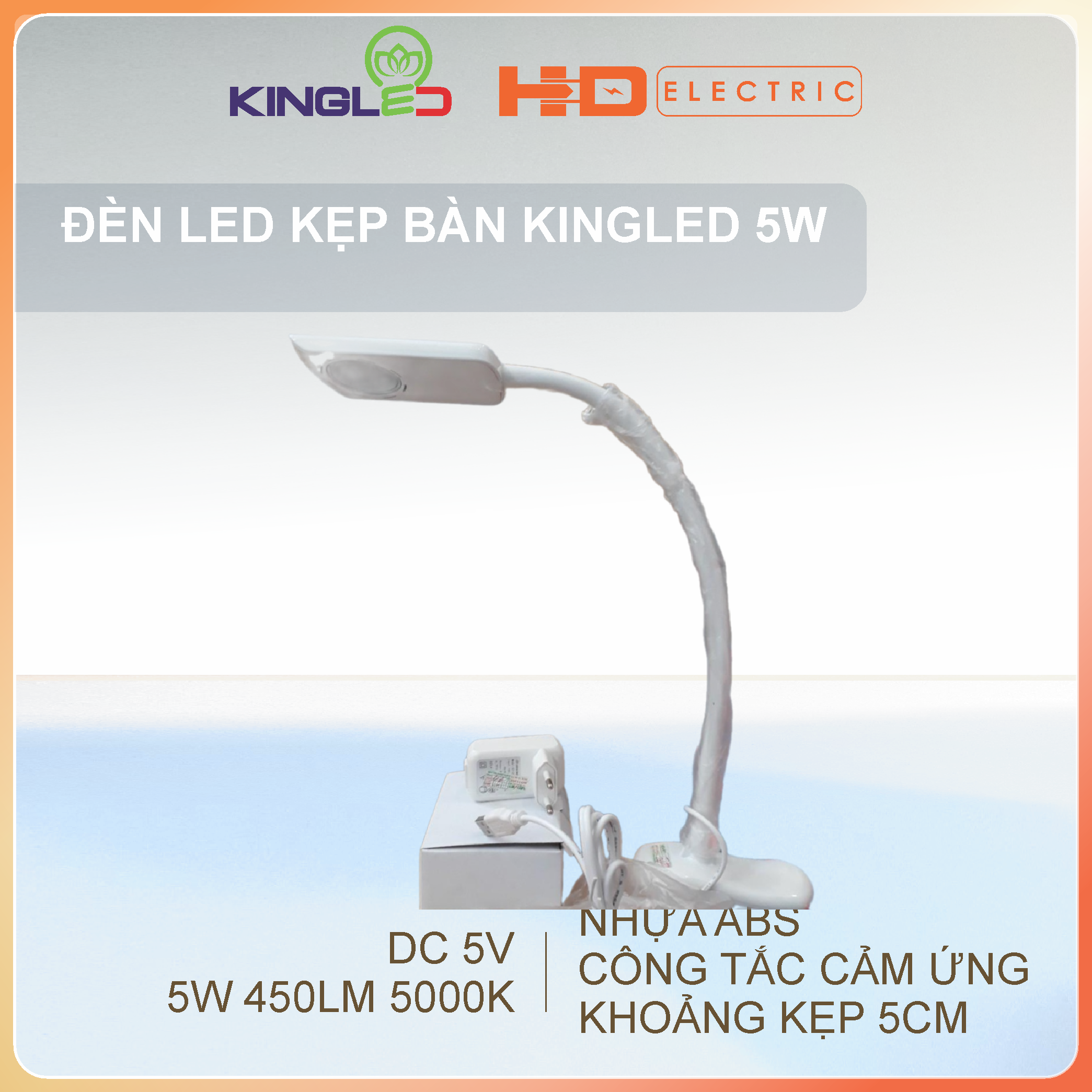 Đèn bàn led đọc sách 5W chính hãng