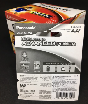 Pin AAA Panasonic alkaline LR03T-2B chính hãng