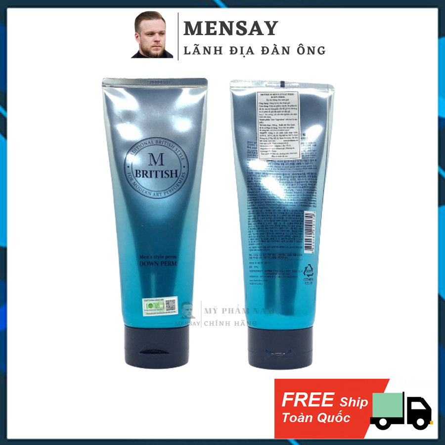 Kem ép side tóc BRITISH M Men's Style Down Perm 200g