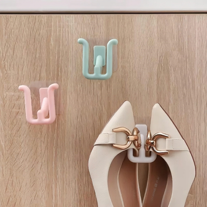 Multifunctional U-shaped wall mounted shoe hook organizer, wall hanger-Hause