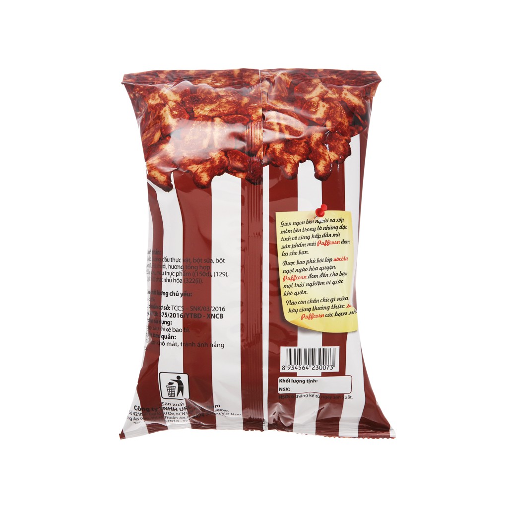Bánh Snack Vị Socola Puff Corn 45g