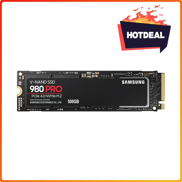 Bảng giá SSD Samsung 980 Pro PCIe Gen 4.0 x4 NVMe V-NAND M.2 2280 500GB MZ-V8P500BW Tốc độ đọc: 6900 MB/s Tốc độ ghi: 5000 MB/s Phong Vũ