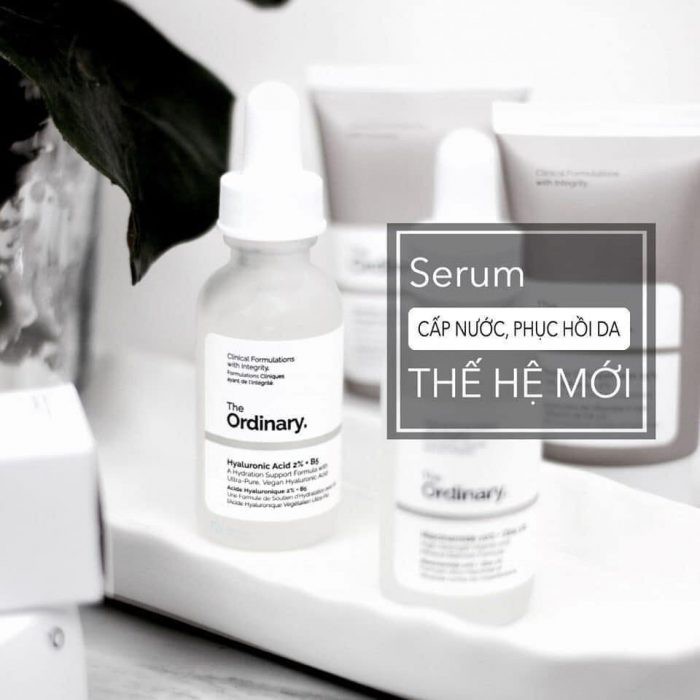 Tinh Chất Cấp Ẩm Phục Hồi Làm Dịu Da Se Lỗ Chân Lông Cho Da Căng Mọng The Ordinary Hyaluronic Acid 2 + B5 30ml Se lỗ chân lông