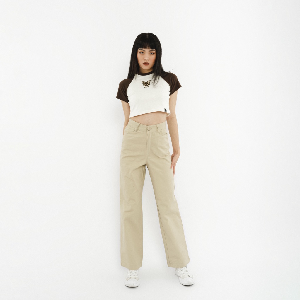 Áo Croptop Phối Tay PRADIES Butterfly