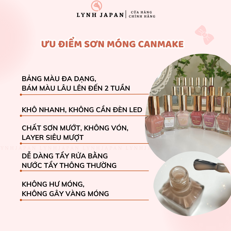 Sơn móng tay Canmake Nhật Bản đủ màu hot trend LYNHJP