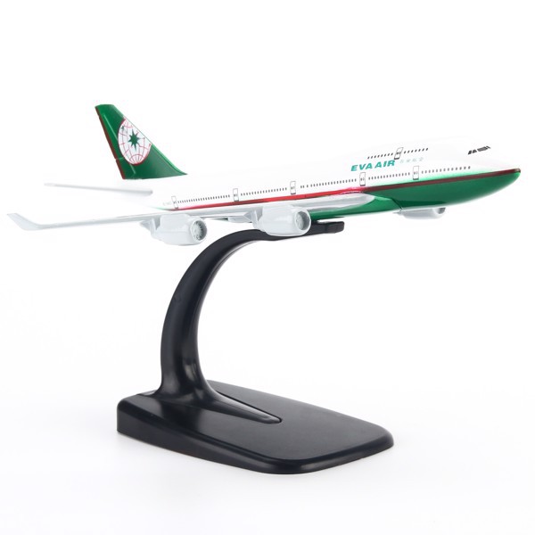 Mô hình máy bay eva air boeing b747 16cm everfly