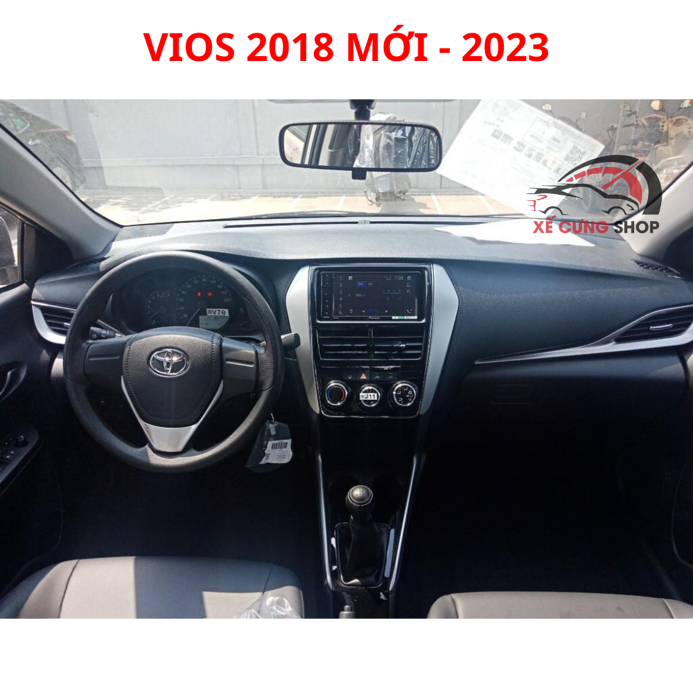 Thảm Taplo Da Cacbon Vios Đời 2008 -2024 Cao Cấp