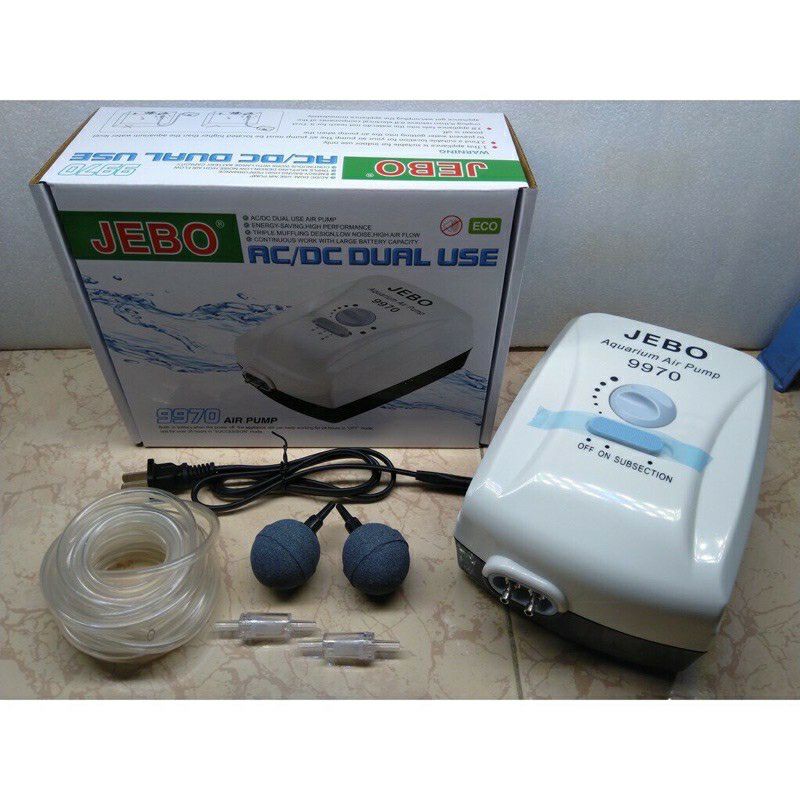 máy sủi oxi tích điện JEBO 9970