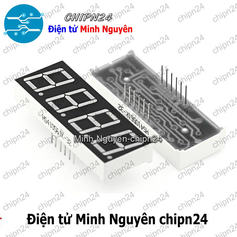 [1 con] (F23) Led 7 Đoạn 0.56 inch 4 Số Dương chung (Sáng Đỏ)