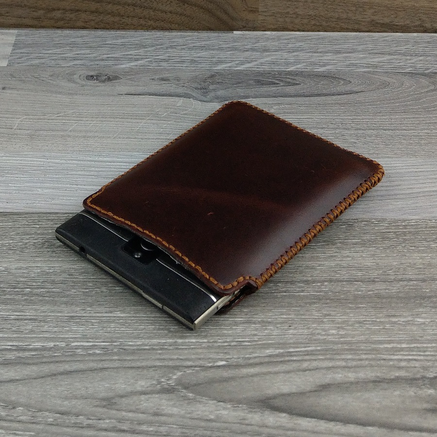 Bao Da Rút Blackberry Passport silver Style Da Bò