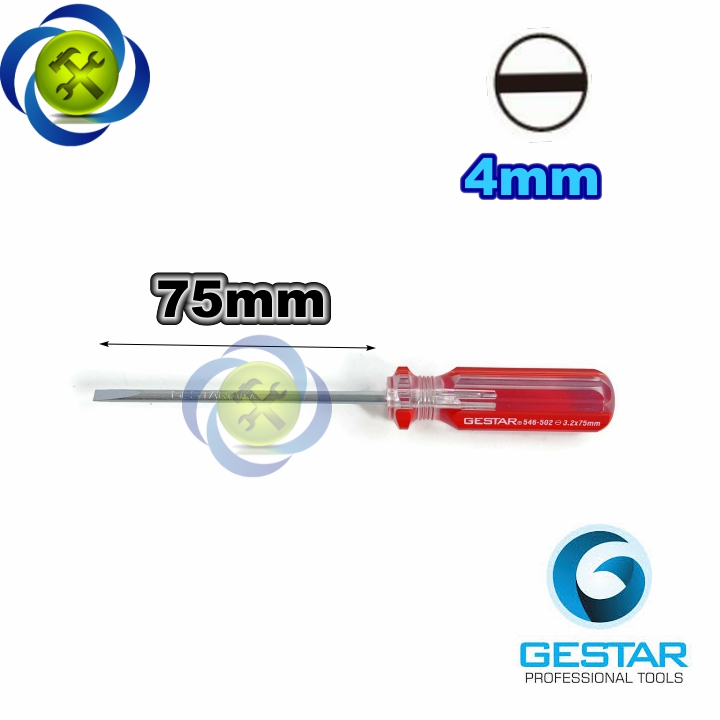 Vít dẹp 4mm dài 75mm gestar 546-504 4.0mm x 75mm
