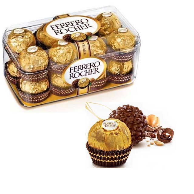 [FREESHIP MAX] [Nhập RS0822 giảm 30k cho đơn 99k]Kẹo Socola Rocher Đức 16 Viên 200g [thienduonghangduc]