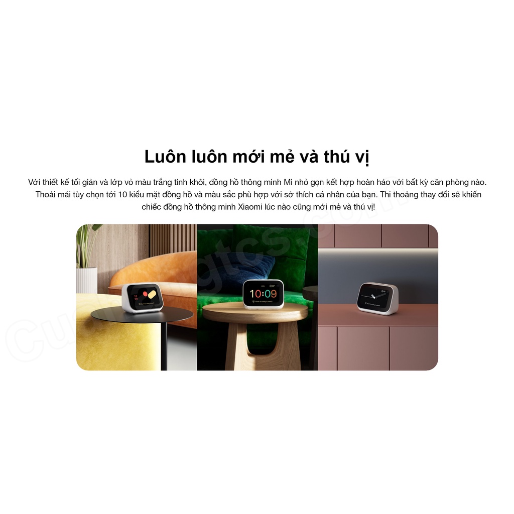 Loa thông minh google Mi Smart Clock bản Quốc Tế ( Ra lệnh giọng nói bằng tiếng anh)