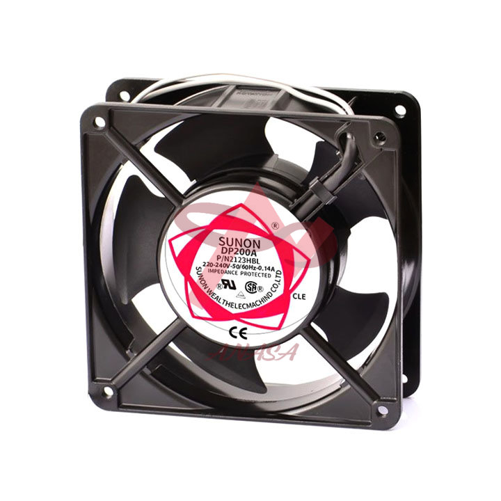 Quạt Thông Gió, Hút Mùi, Tản Nhiệt Mini Sunon 220V 12x12x4cm