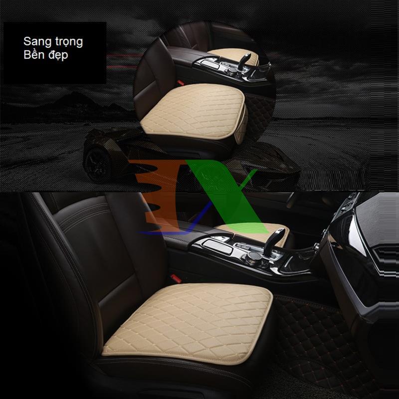 Front piece front seat cars, car seat liner, chair pads leather high-grade (cream)-1 plate
