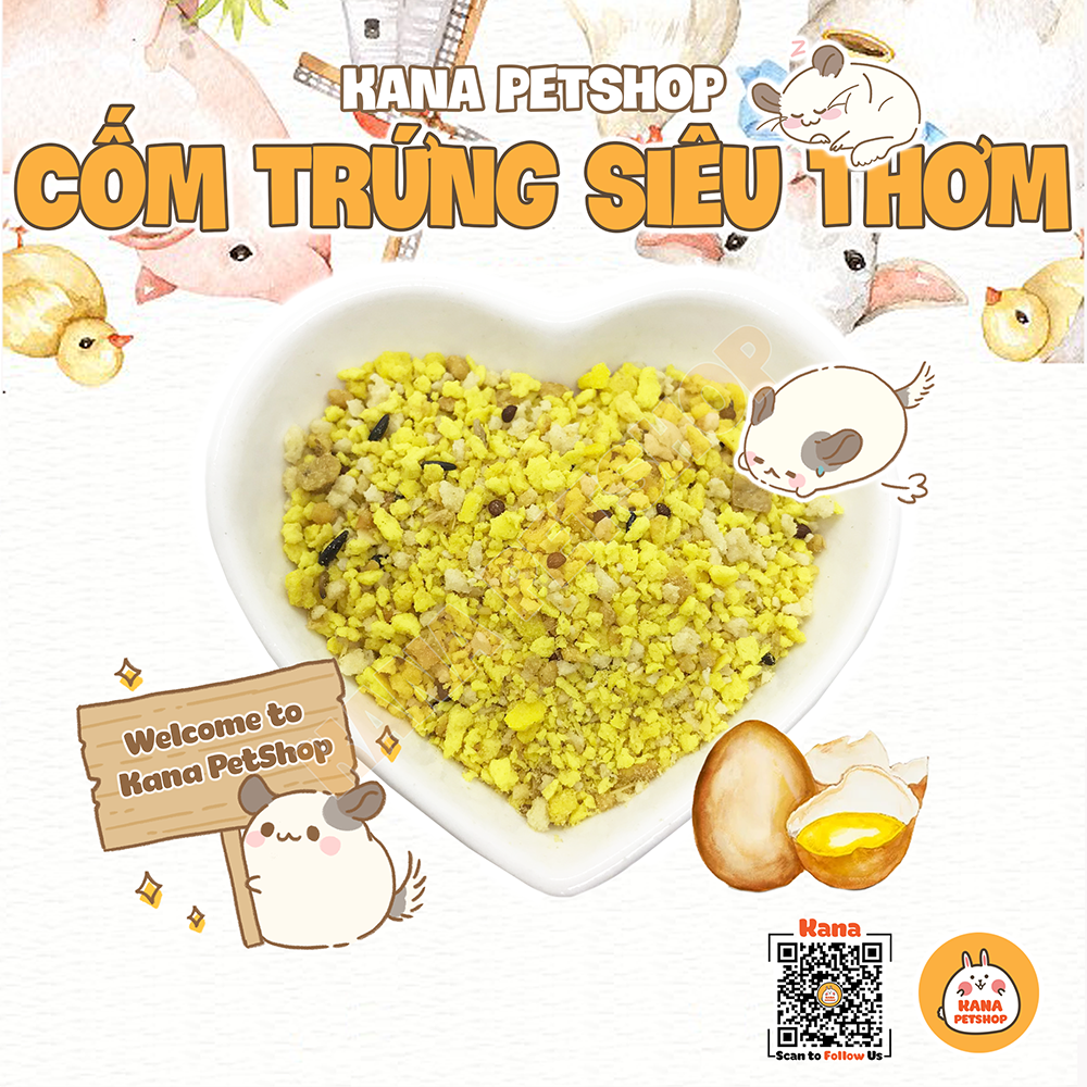 Cốm Trứng 🐹FREESHIP🐹 Cốm Trứng Dinh Dưỡng Cho Hamster , Thức ăn Hamster Cao Cấp