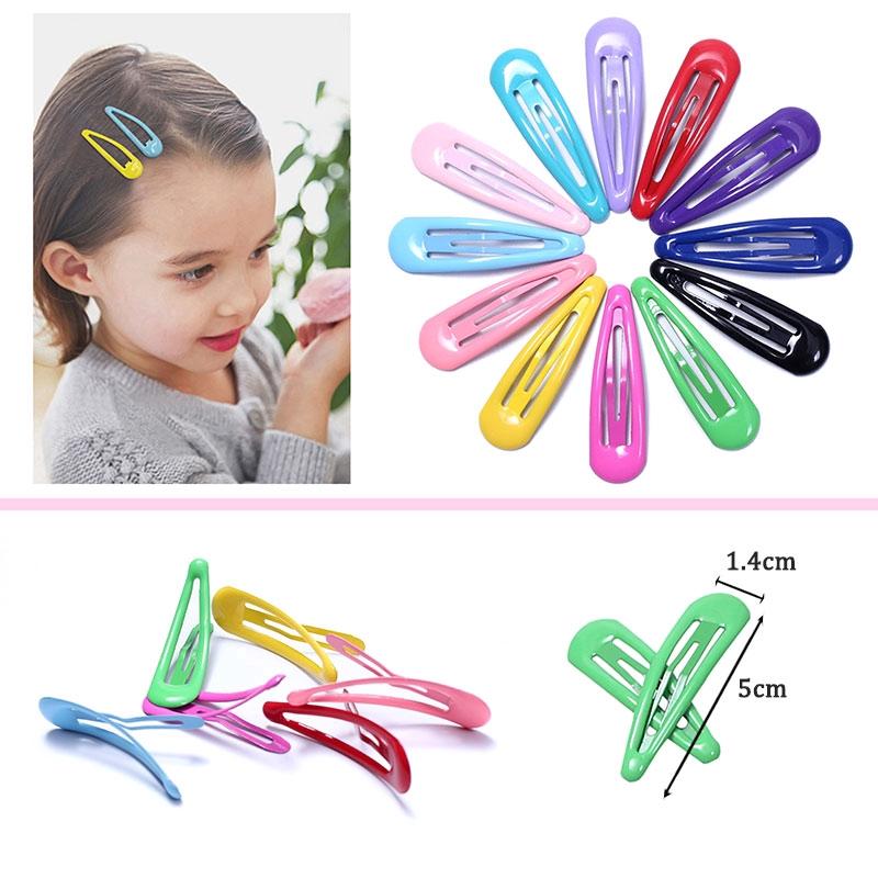 Combo 5 kẹp tóc mẫu hàn quốc nhiều màu dễ thương (4,5 x1,2cm)