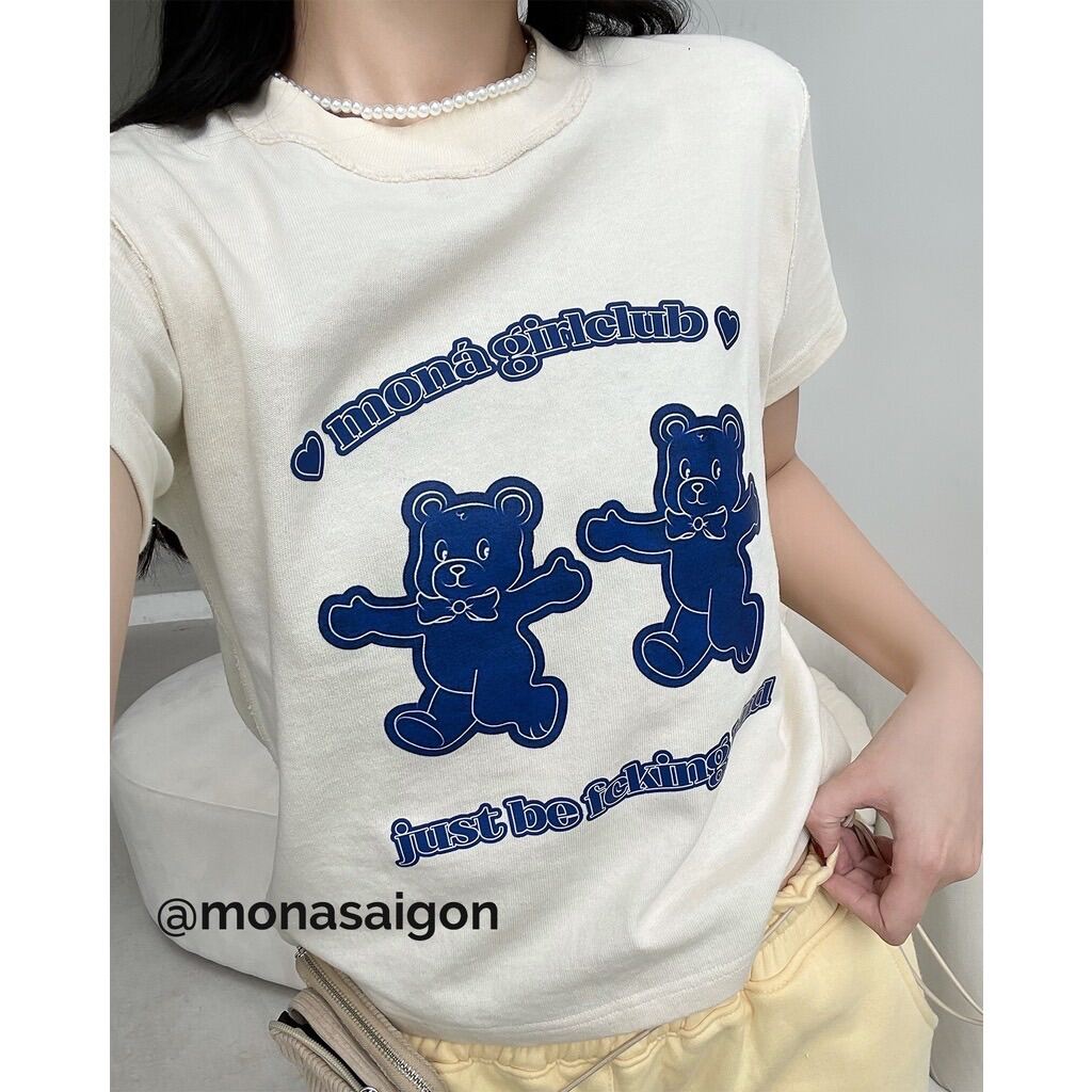 [VOUCHER 12%/149K] Áo thun baby tee MONÁ - GUMMY KEM
