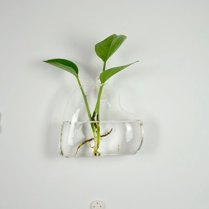 YUAN  Hot!Hanging glass vase glass terrarium vase for hydroponics garden