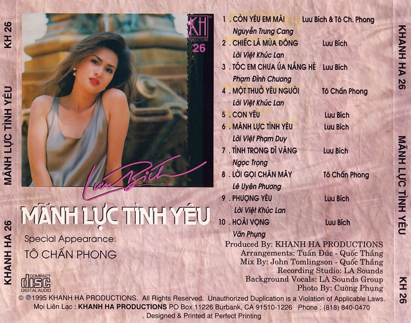[MDCD] Bộ 2 Đĩa CD Tô Chấn Phong - Lưu Bích - Mini Lê