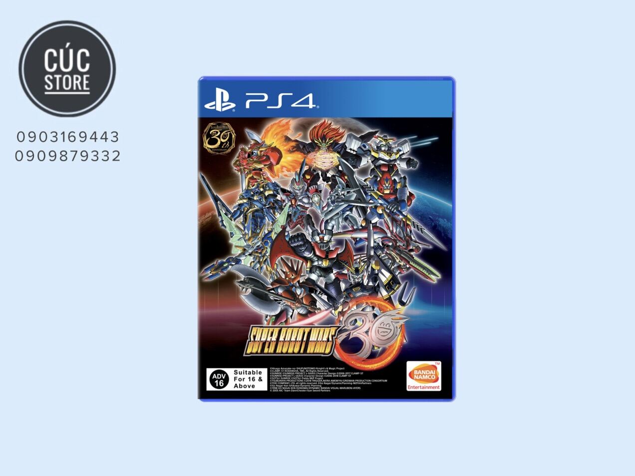 Đĩa chơi game PS4: Super Robot Wars 30