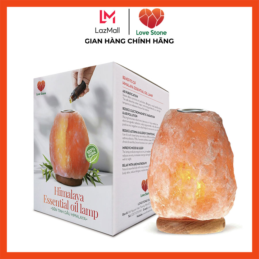 Đèn Đá Muối Xông Tinh Dầu Love Stone