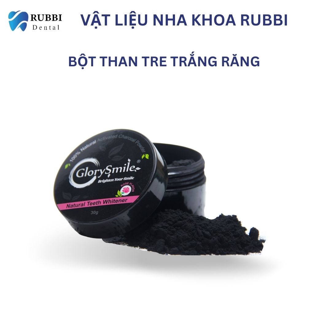 Bột Than Hoạt Tính Trắng Răng Glorysmile chăm sóc sức khỏe răng miệng và đánh răng trắng loại bỏ mảng bám cao răng
