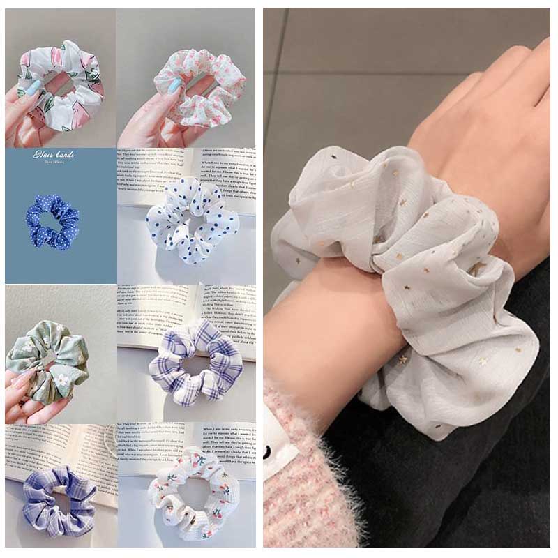Dây buộc tóc, cột tóc scrunchies Hàn Quốc