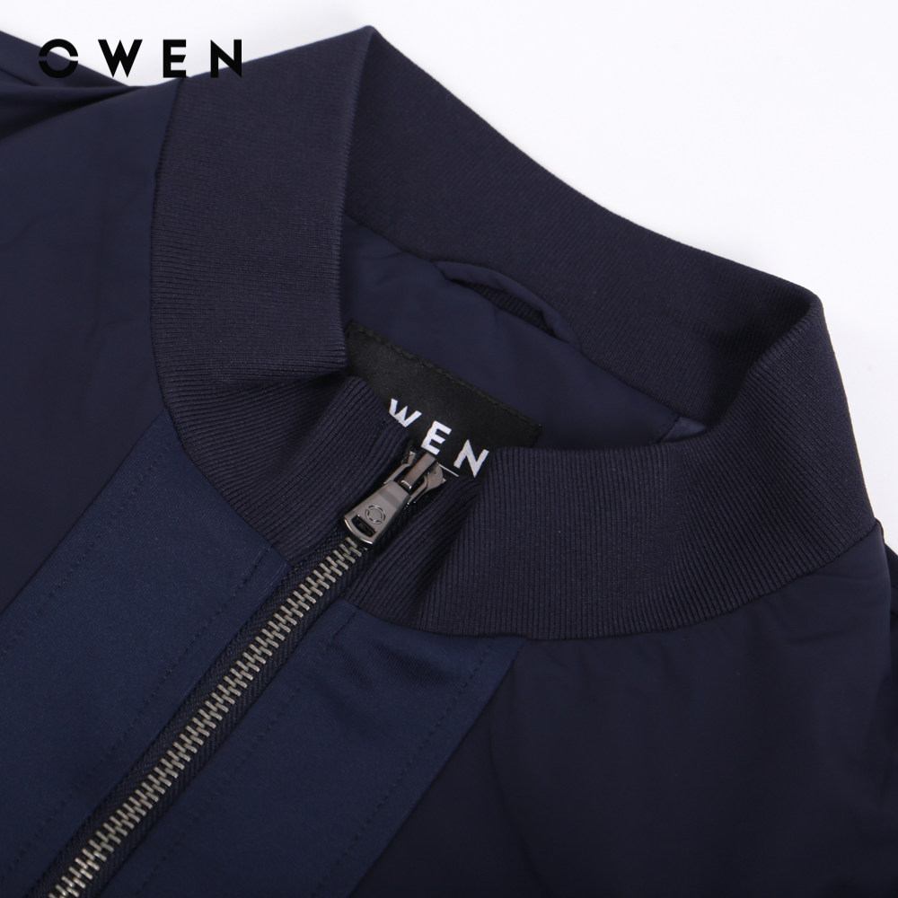 OWEN - Jacket Regular Fit JK221552 màu Navy chất liệu Polyester