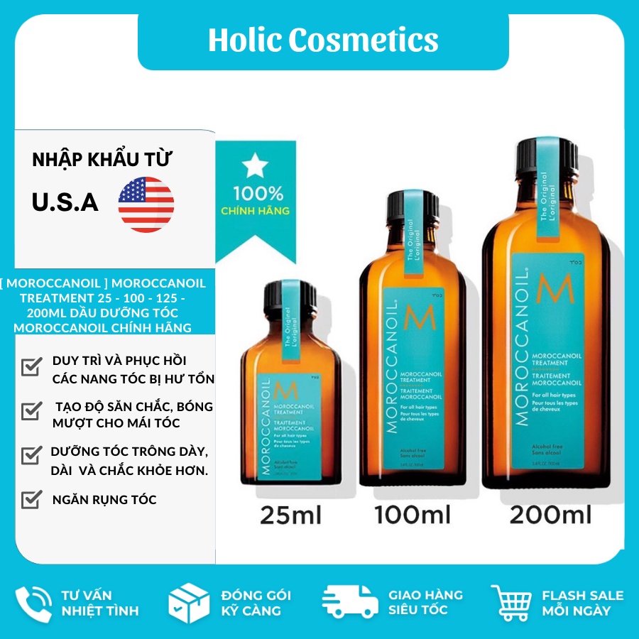 [ MOROCCANOIL ] DẦU DƯỠNG TÓC MOROCCANOIL ĐỦ SIZE 25ML - 100ML - 125ML - 200ML CHÍNH HÃNG