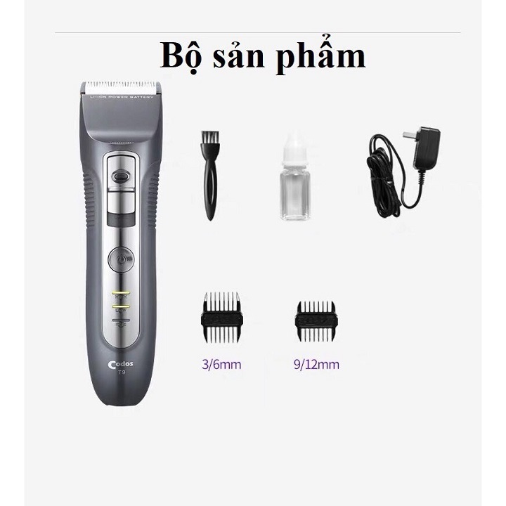 Tông đơ cắt tóc sạc pin Codos T9 - Bảo hành 12 tháng
