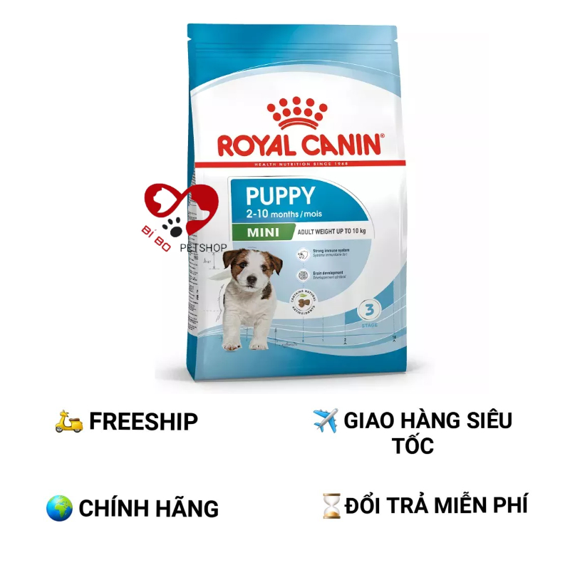 Thức ăn cho chó ROYAL CANIN PUPPY MINI (Dành cho chó con từ 2 đến 10 tháng tuổi)