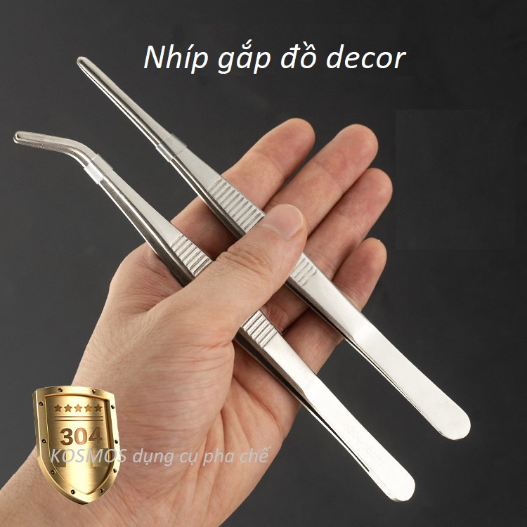 Nhíp gắp đồ decor trang trí 16cm - 18cm - 20cm - 25cm - 30cm ( chất liệu inox 304 )