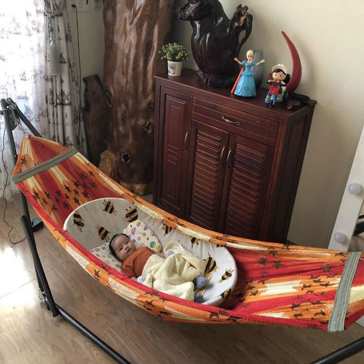 Nệm lót nôi tre cho bé