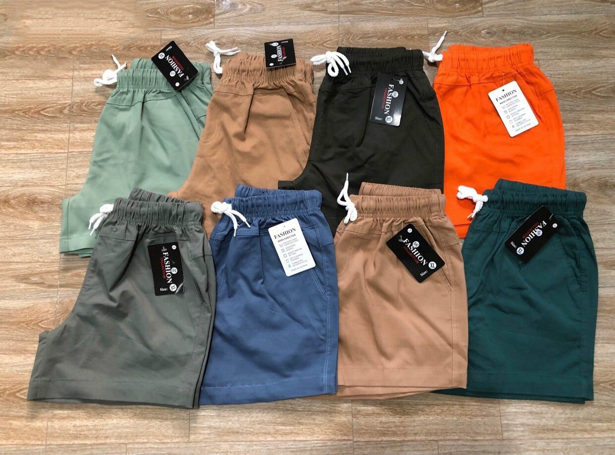 [HCM]Quần Short Kaki Nữ Co Giãn Lưng Thun Nhiều Màu