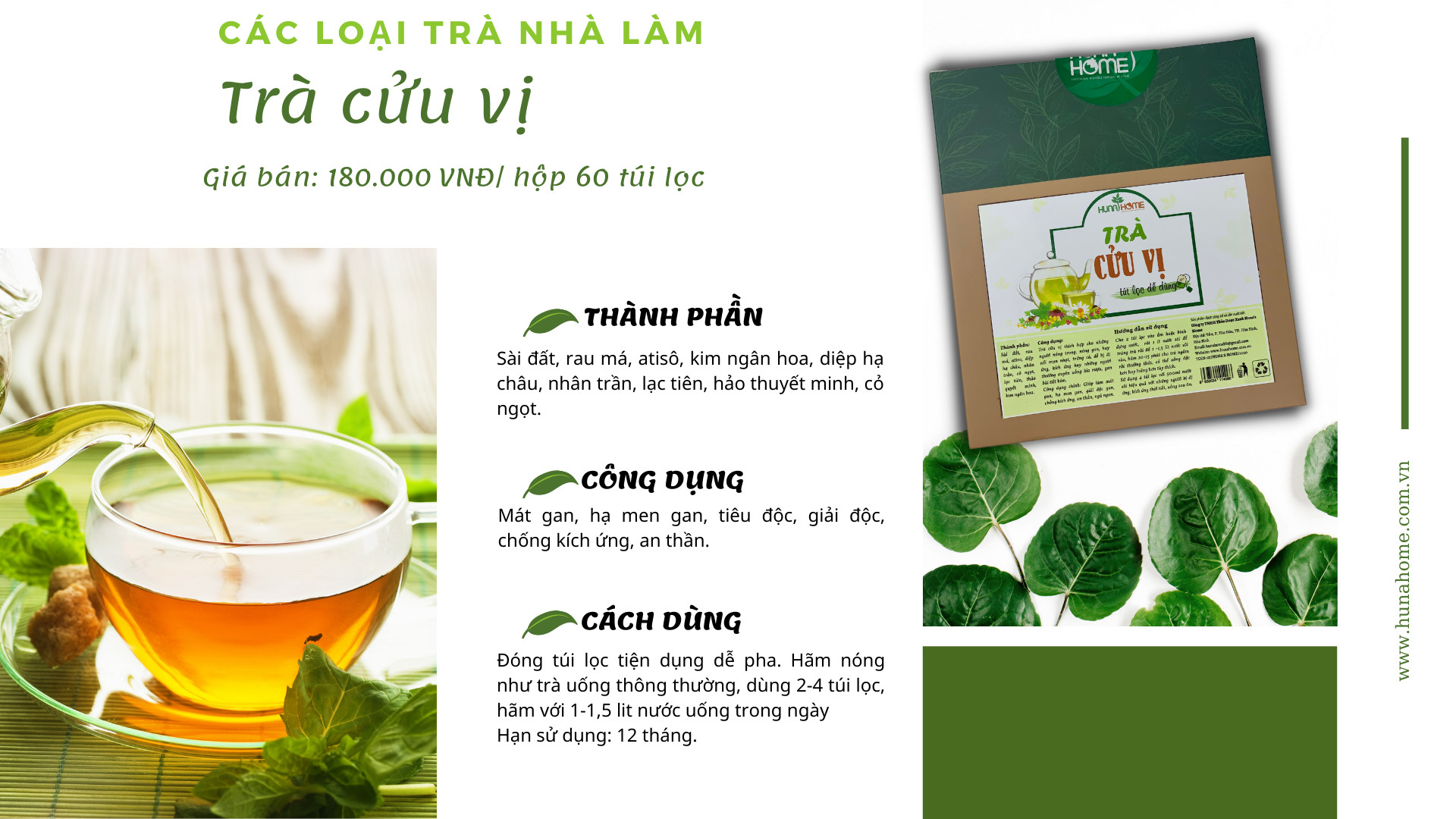 Trà cửu dược ( 9 vị thảo dược)