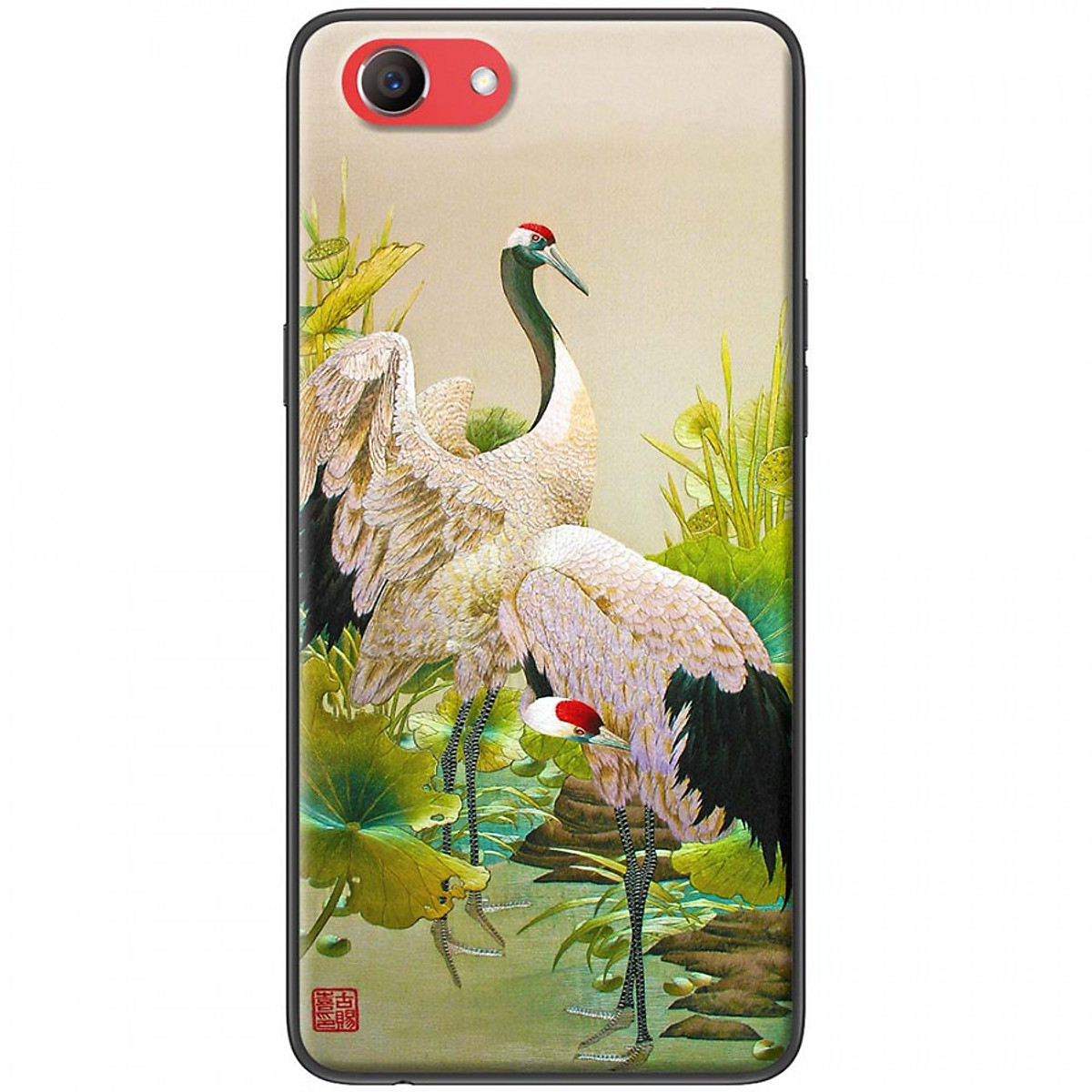 Ốp lưng dành cho Oppo F7 Youth mẫu mẫu Chim hạc