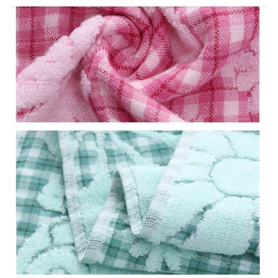 Khăn tắm in hình Gấu Bông 100% Cotton, khăn mềm mịn thấm hút tốt không xù lông bai màu kích 37x74cm, khăn tắm gia đình