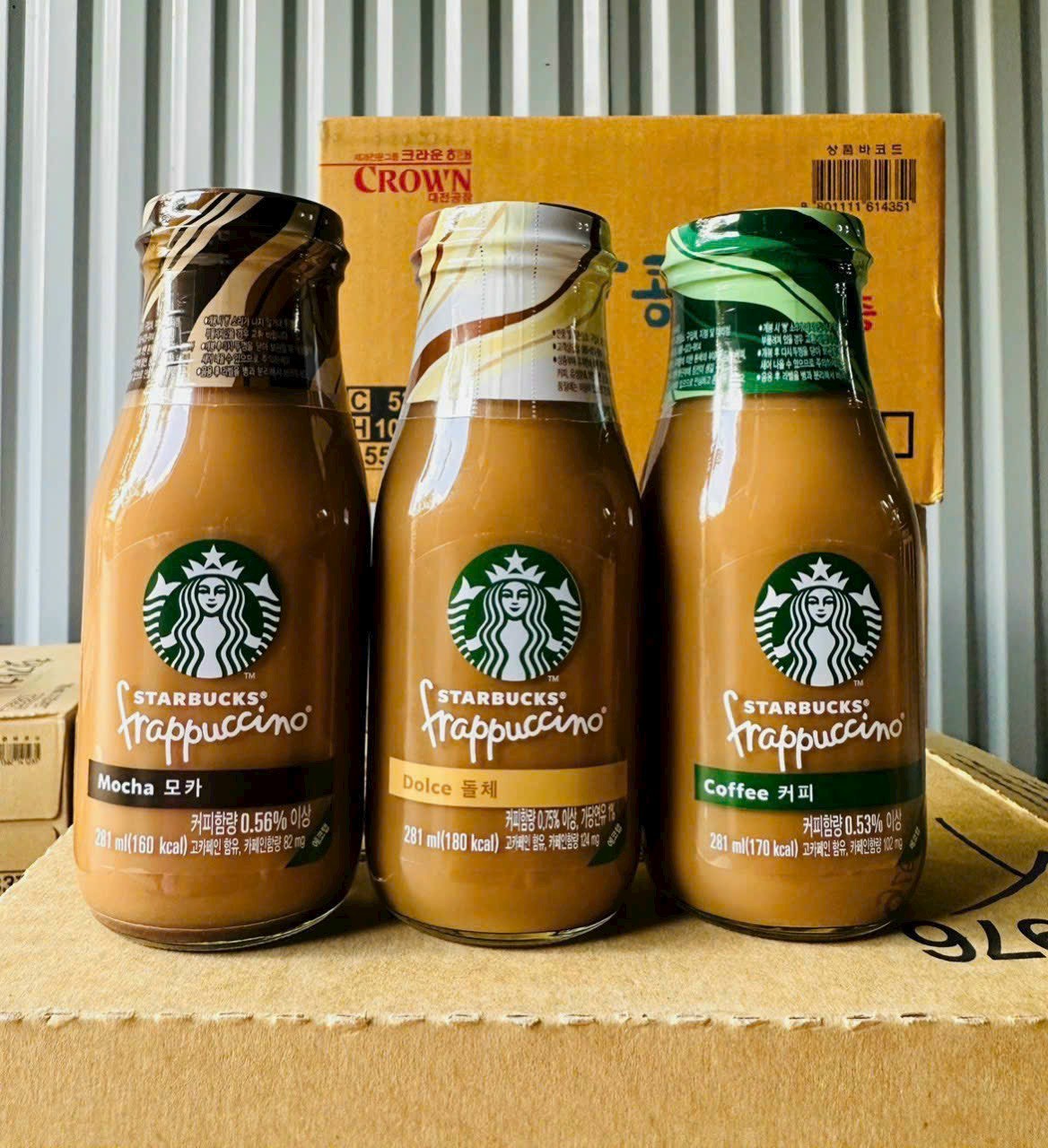 [ 4 VỊ NGON ] CÀ PHÊ STARBUCKS FRAPPUCCINO HÀN QUỐC CHAI 281ML