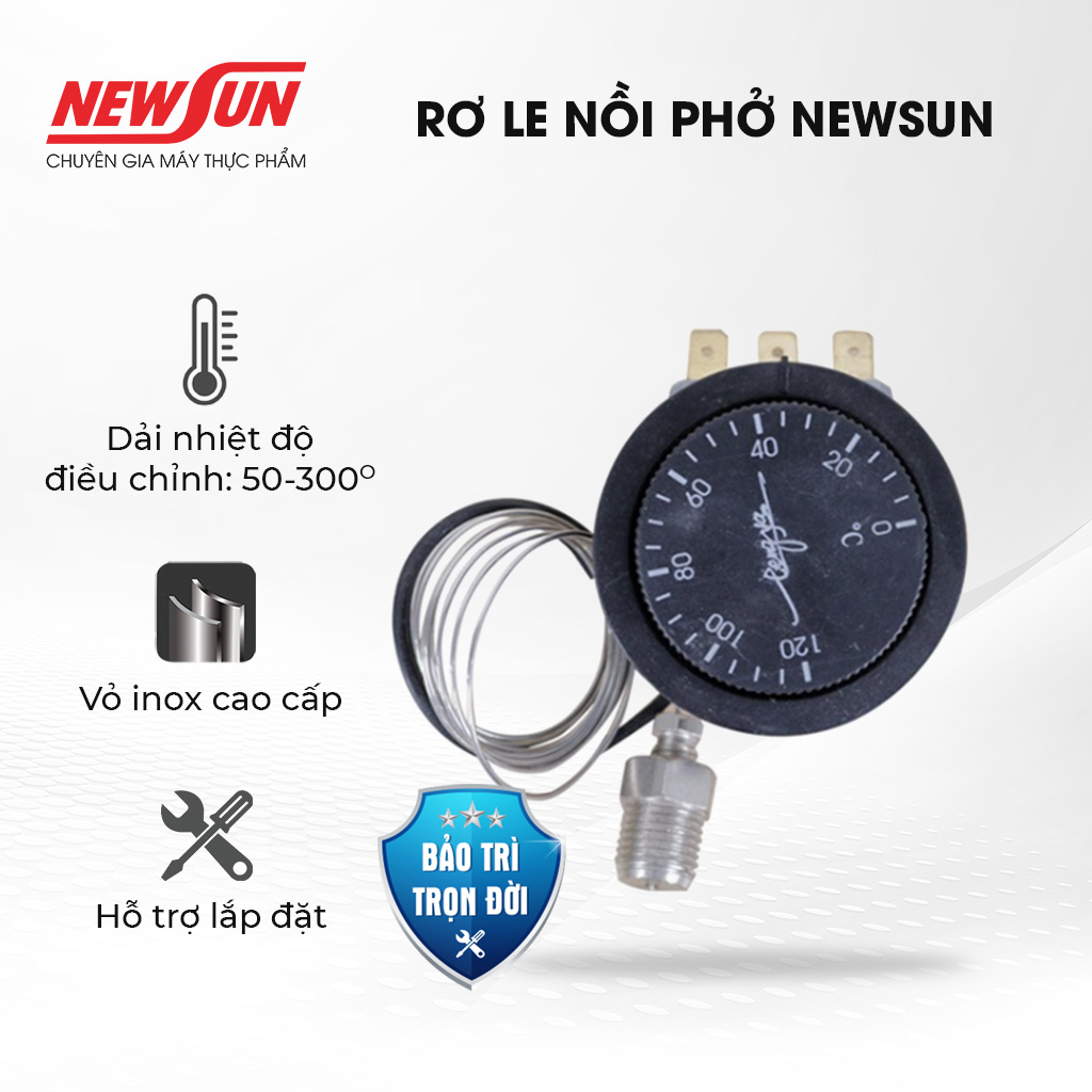 Bộ rơ le điều chỉnh nhiệt độ nồi phở điện liền nồi newsun- hàng chính hãng